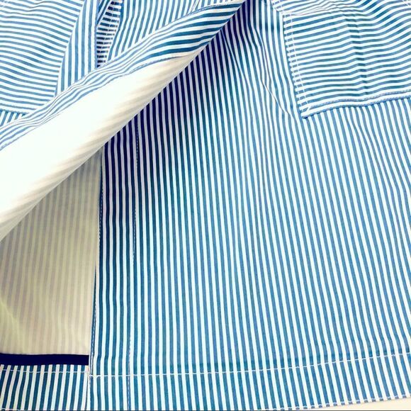 Tommy Hilfiger Wrap Nautical Blue White Stripes Printed Belted Skort Sz 2 NWOT - Picture 7 of 12